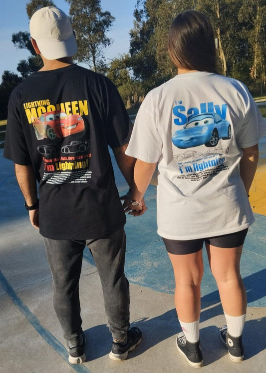 Duo de remeras Mcqueen y Sally