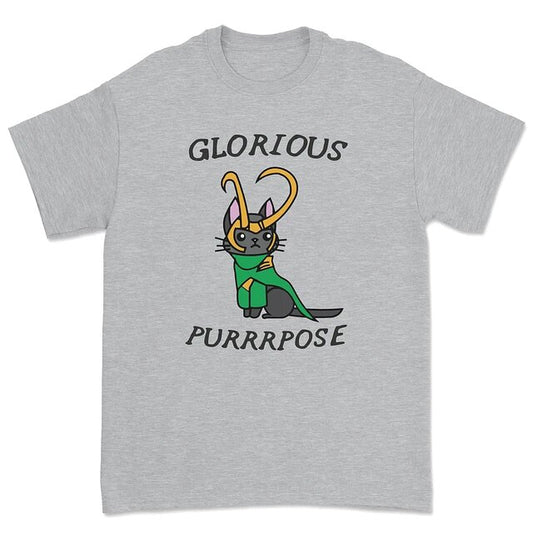 Remera Glorious Purrrpose - Loki cat