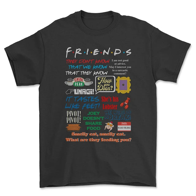 Remera Friends frases